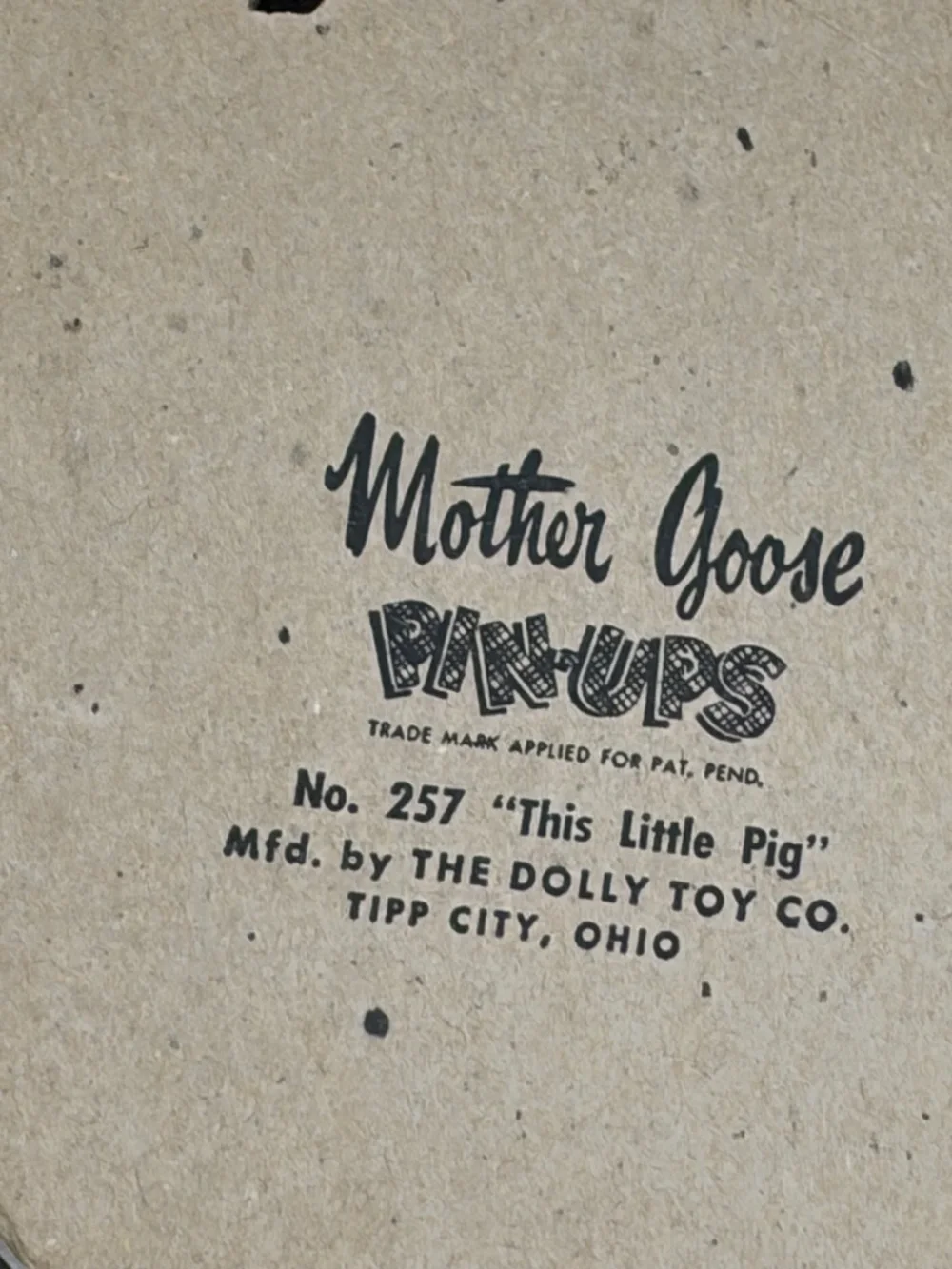 1951 Dolly Toy Co This Little Pig Nursery Wall Plaques Set of 5